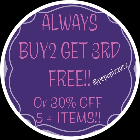 I offer bogo buy2 get 3rd FREEi!! 5+ items get 30% off YOUR ENTIRE ORDER! - Picture 3 of 3